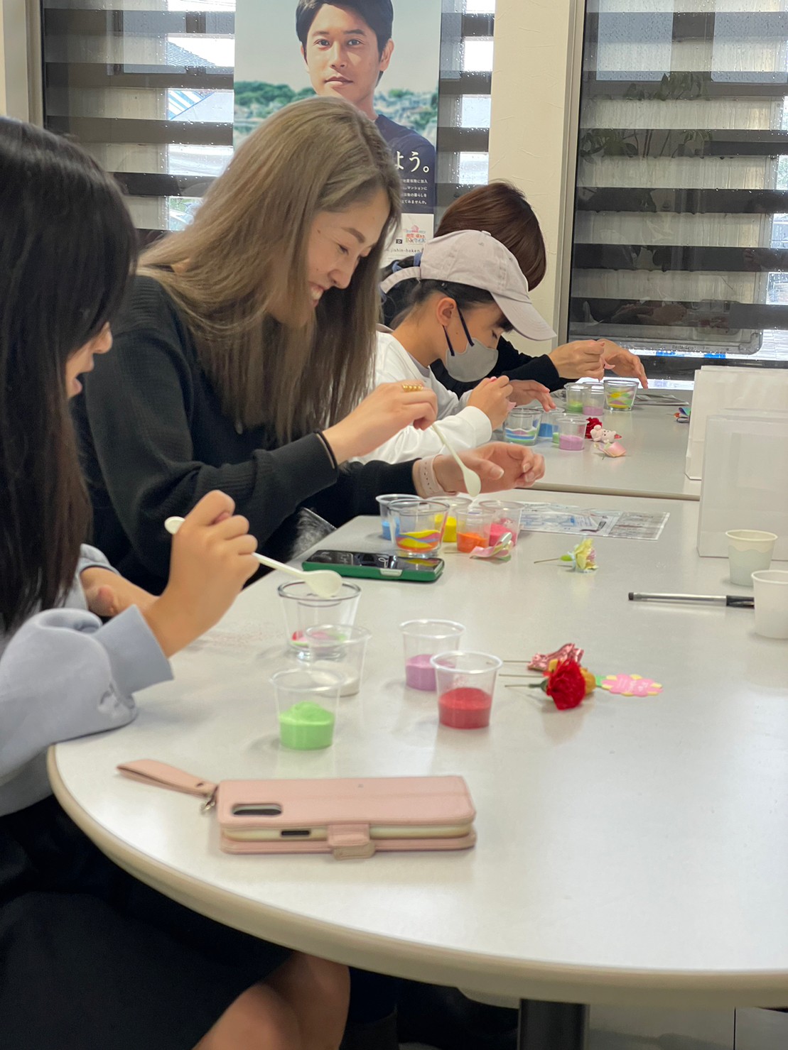 住宅展示場でのサンドアートワークショップ