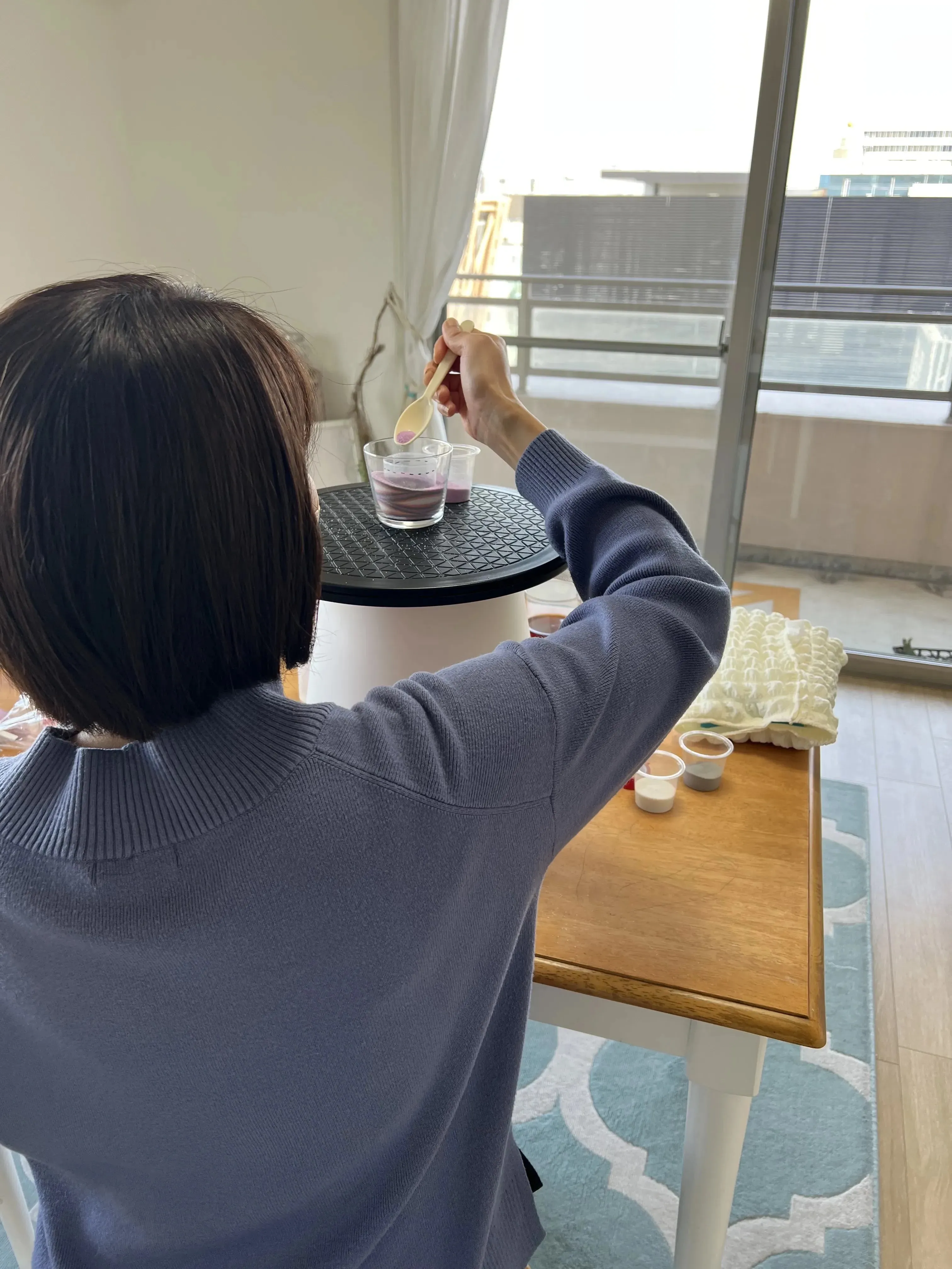 ベーシックコースのサンドアート作品