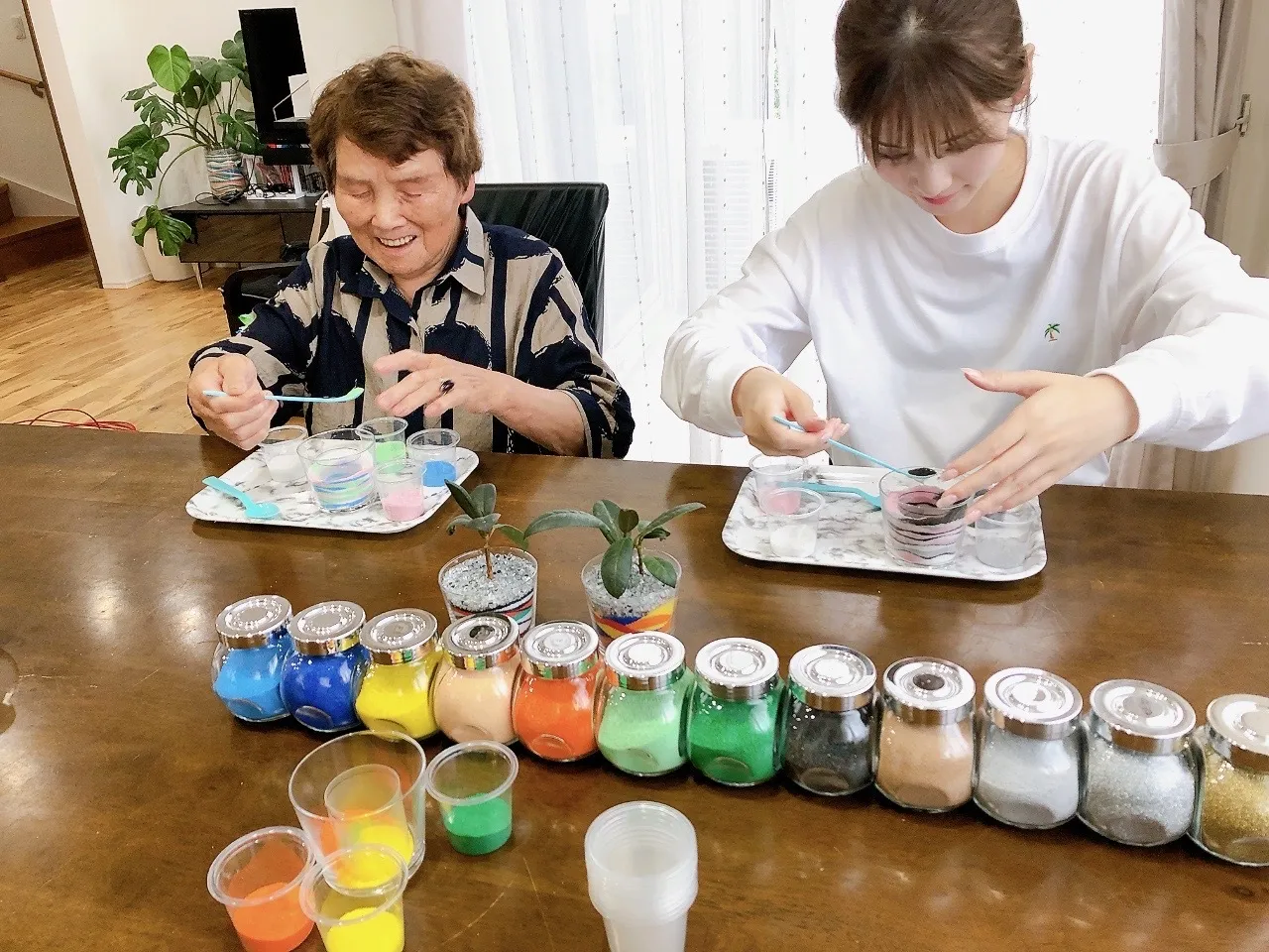 高齢者向けサンドアート