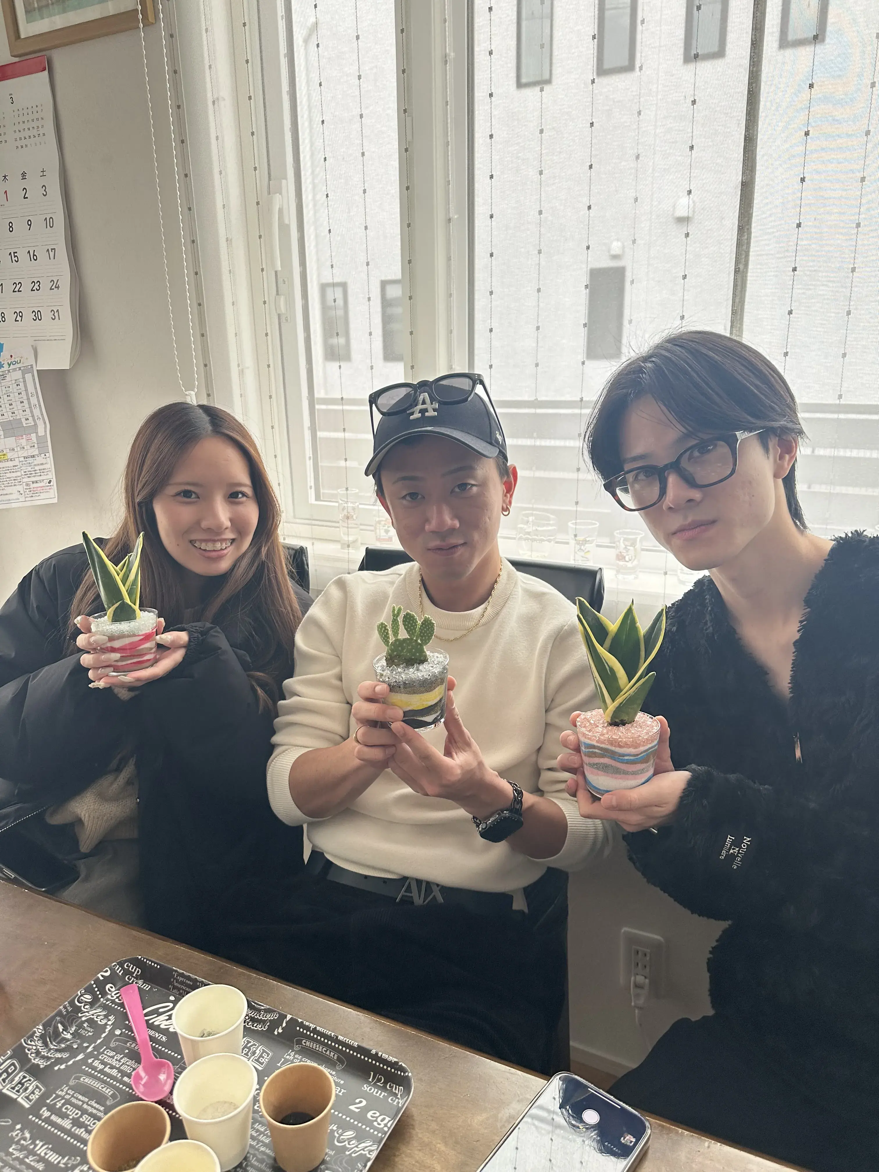 完成したサンドアート作品