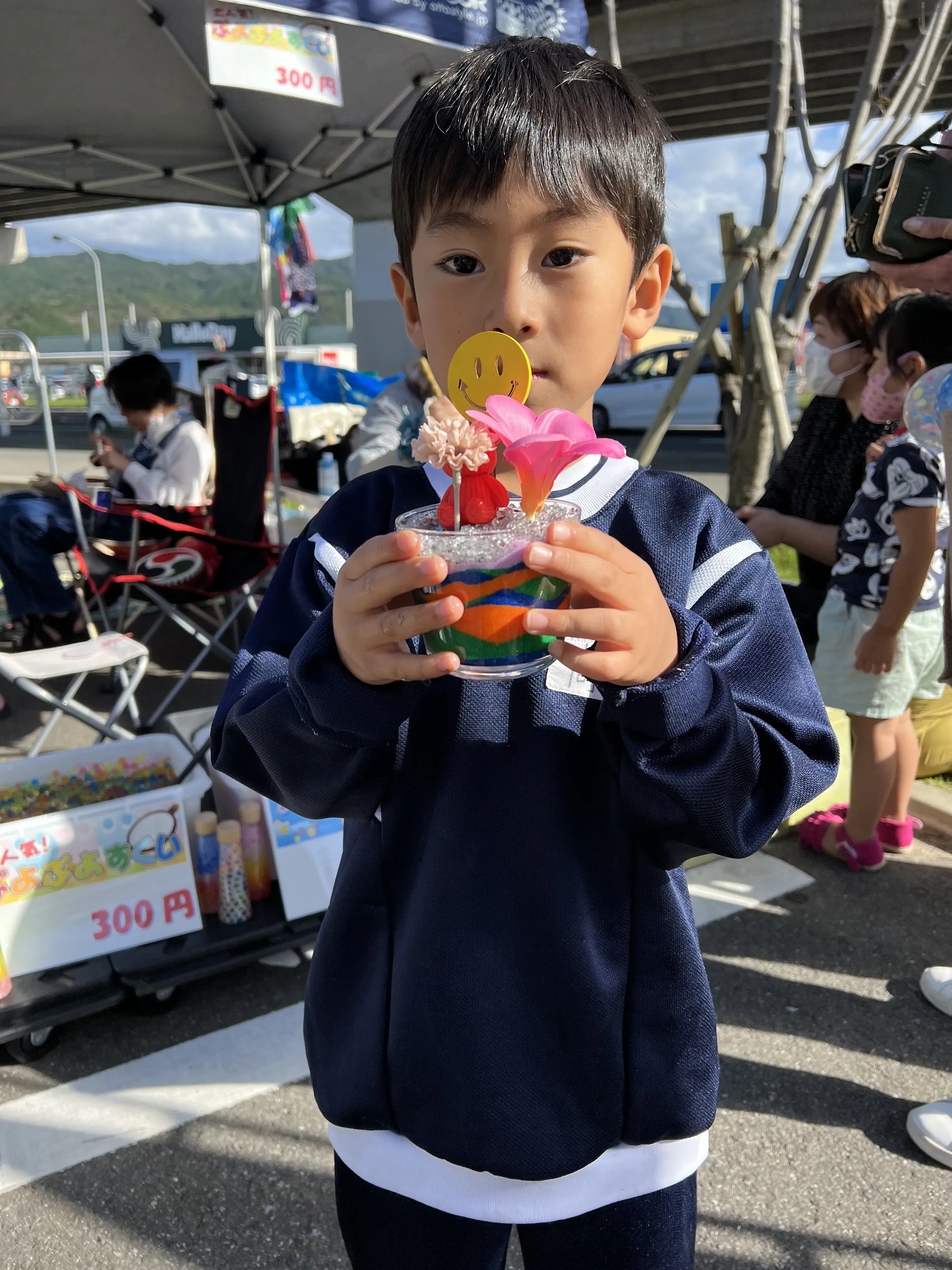 保育園・幼稚園でのサンドアートワークショップの様子