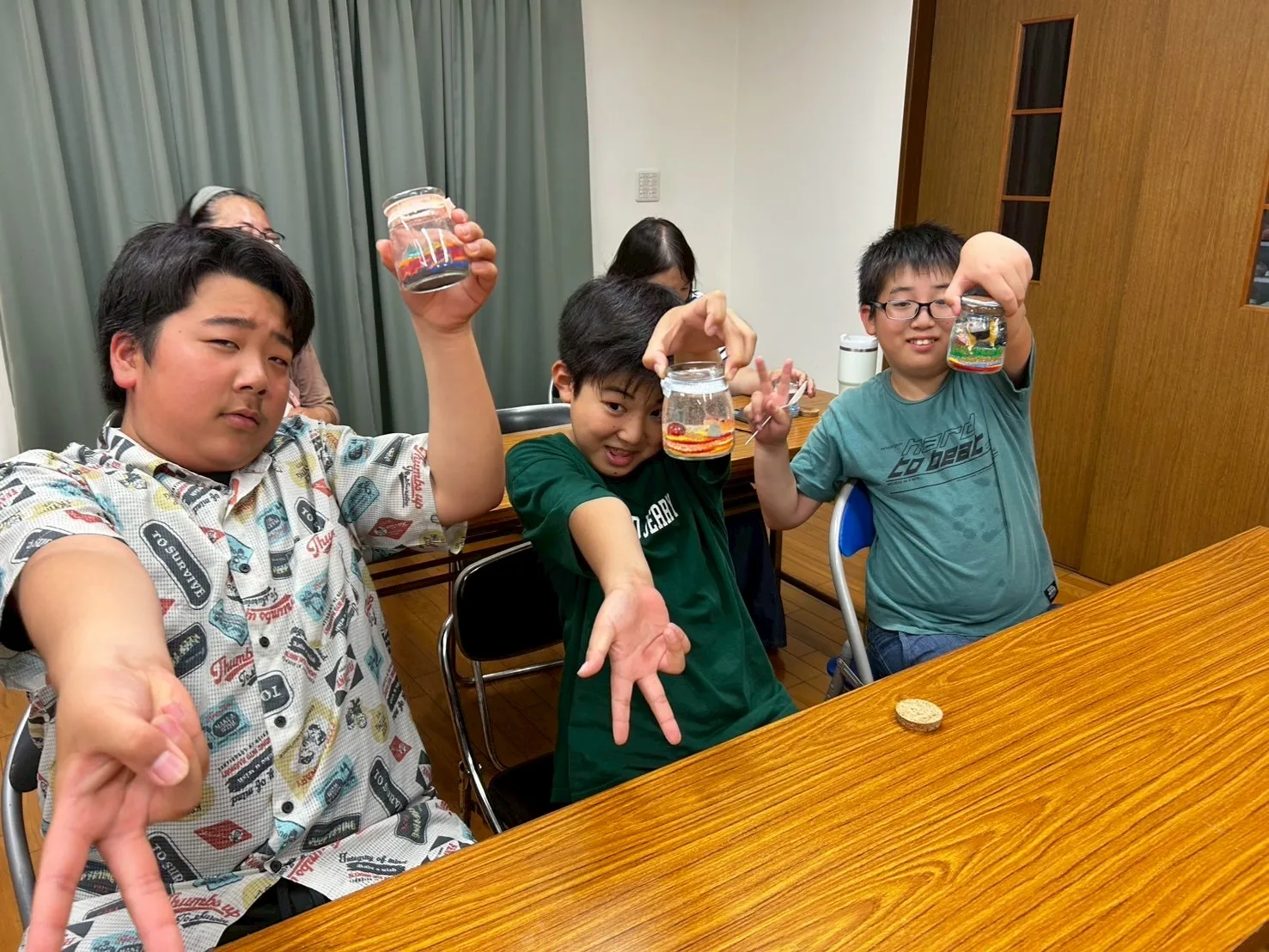 カラフルなサンドアート作品